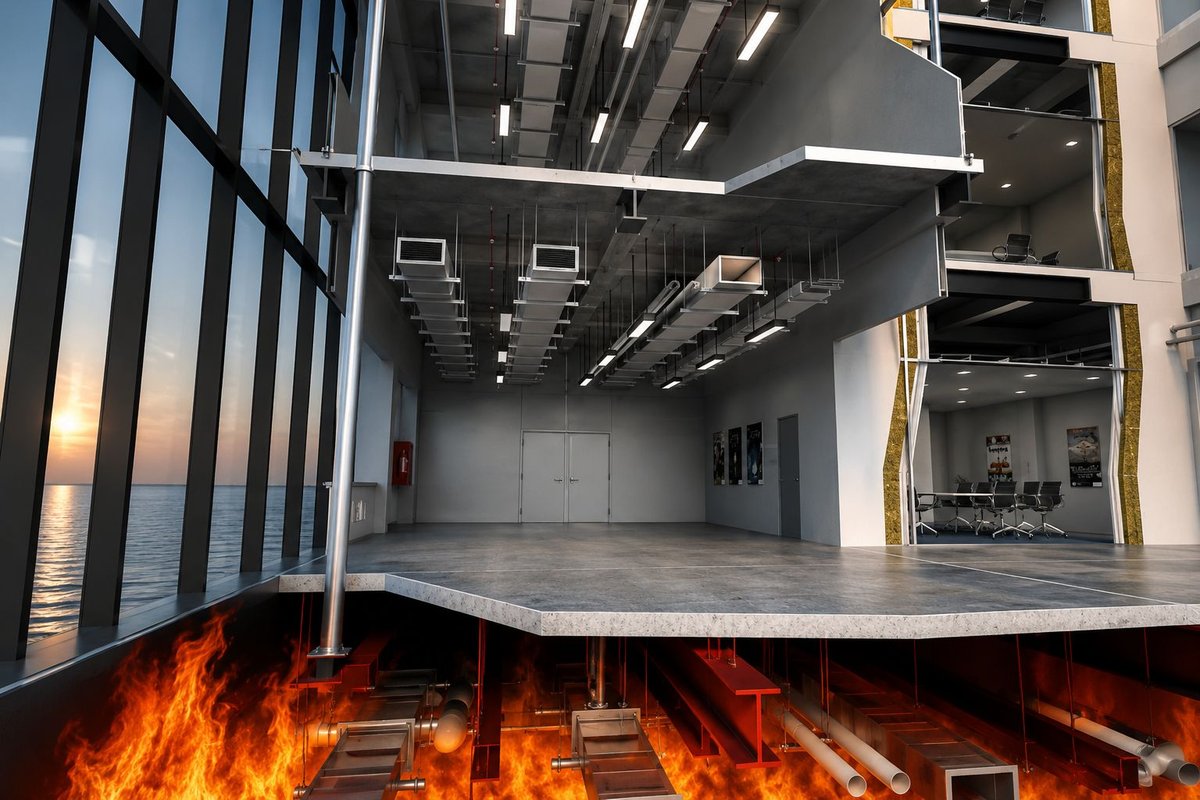 Building structural safety under fire conditions