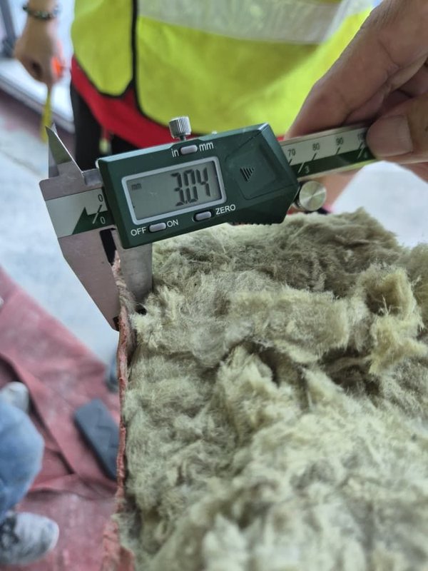 Thickness inspection verification